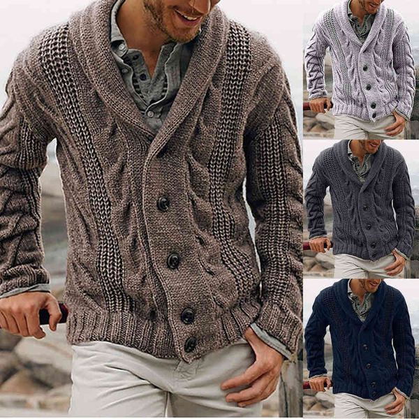 men casual autumn and winter men's fashion loose cardigan warm lapel hooded et sweater 2021new daily travel, Black;white 
men casual autumn and winter men's fashion loose cardigan warm lapel hooded et sweater 2021new daily travel, Black;white