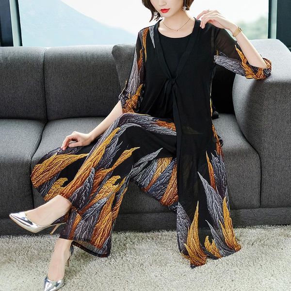 plus size outfit co-ord set yellow 2 two 3 piece set women pant and cardigan 2021 summer print floral long clothing, Gray
plus size outfit co-ord set yellow 2 two 3 piece set women pant and cardigan 2021 summer print floral long clothing, Gray