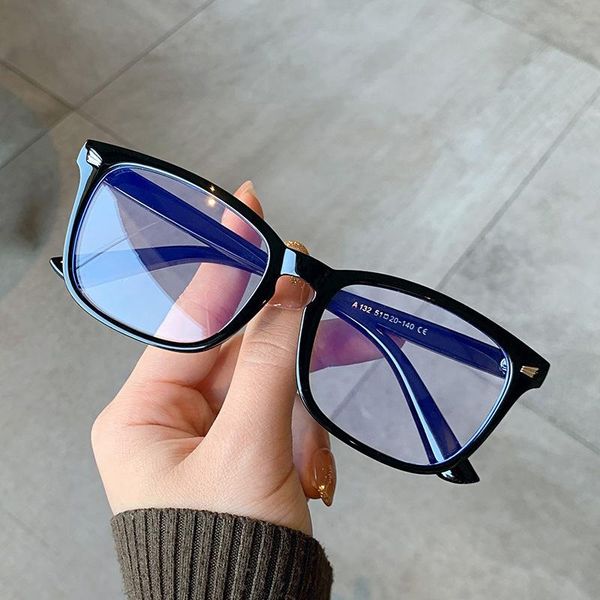 fashion sunglasses frames 2021 square anti-blue glasses frame women men vintage rivet transparent eyeglasses female spectacles oculos femini, Black
fashion sunglasses frames 2021 square anti-blue glasses frame women men vintage rivet transparent eyeglasses female spectacles oculos femini, Black