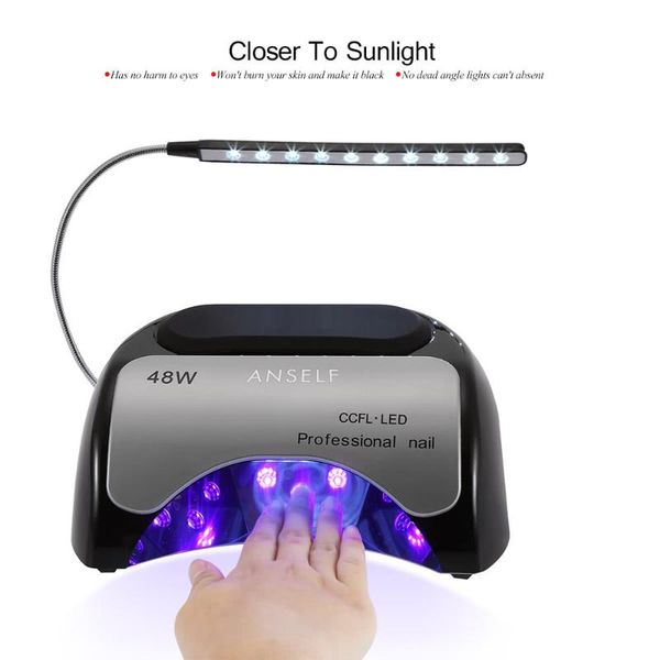 nail dryers 48w led + ccfl lamp gel dryer curing machine fingernail & toenail 110-240v art painting tool
nail dryers 48w led + ccfl lamp gel dryer curing machine fingernail & toenail 110-240v art painting tool
