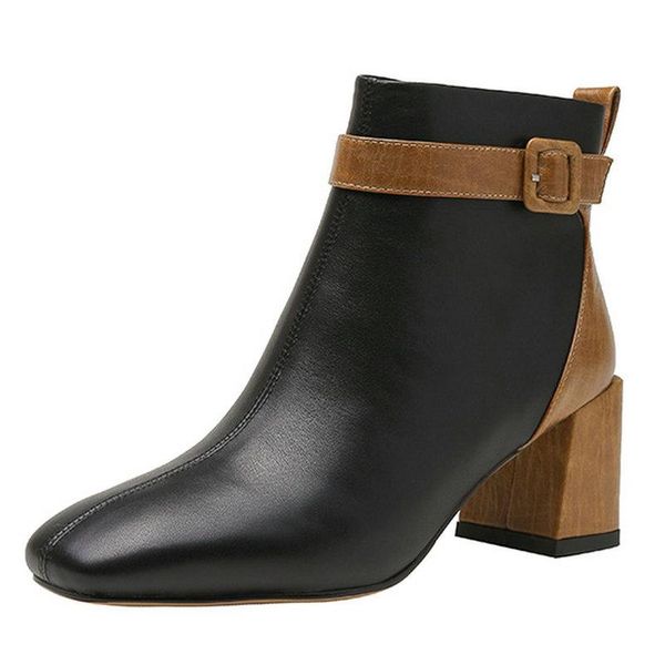 boots basic buckle women ankle autumn winter genuine leather office lady concise high heels shoes woman 2021 fashion, Black
boots basic buckle women ankle autumn winter genuine leather office lady concise high heels shoes woman 2021 fashion, Black