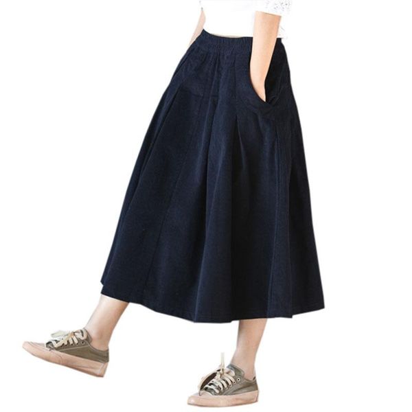 skirts vintage pleated corduroy women elastic high waist casual thick winter skirt autumn female solid color fp1538, Black
skirts vintage pleated corduroy women elastic high waist casual thick winter skirt autumn female solid color fp1538, Black