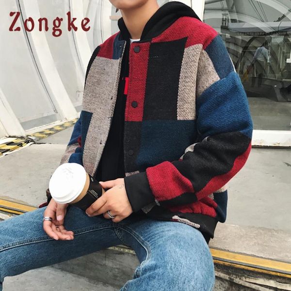 zongke woolen plaid bomber jacket men fashions hip hop streetwear winter jacket men coat coat 5xl 2021 sping new, Black;brown
zongke woolen plaid bomber jacket men fashions hip hop streetwear winter jacket men coat coat 5xl 2021 sping new, Black;brown