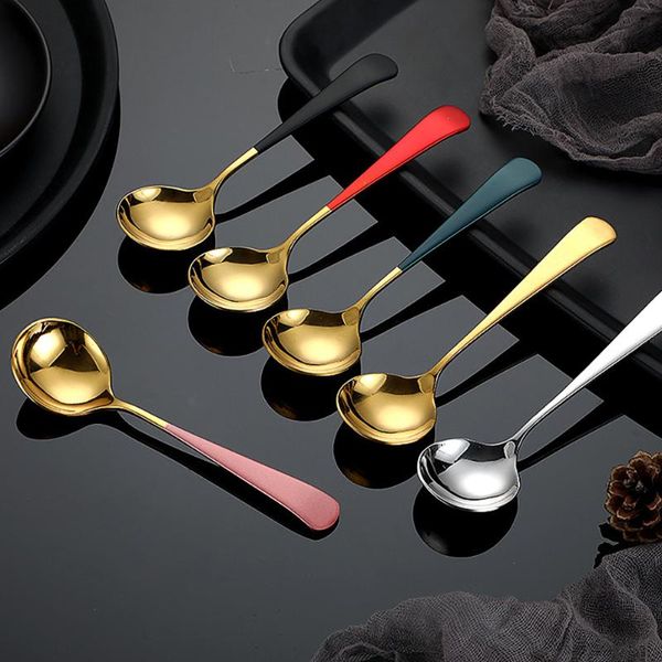spoons household tableware eating round head spoon creative dessert 304 stainless steel zipper bag packaging
spoons household tableware eating round head spoon creative dessert 304 stainless steel zipper bag packaging