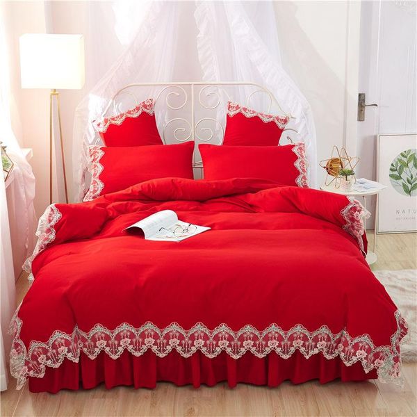wedding red lace bedding sets full king duvet cover princess girls bed skirt korean bedclothes beautiful quilt cover sets
wedding red lace bedding sets full king duvet cover princess girls bed skirt korean bedclothes beautiful quilt cover sets