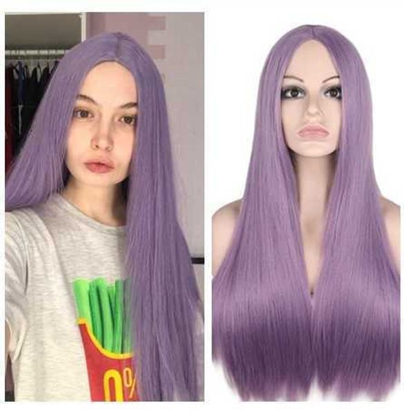 wig fashion women's headcover multicolor medium split long straight hair selling adhive tape net wig, Black
wig fashion women's headcover multicolor medium split long straight hair selling adhive tape net wig, Black