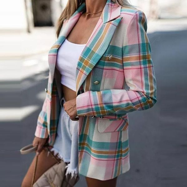 women's suits & blazers 2021 women suit plaid blazer femme plaszcz wiosenny damski sobrecamisa cuadros checkered, White;black
women's suits & blazers 2021 women suit plaid blazer femme plaszcz wiosenny damski sobrecamisa cuadros checkered, White;black