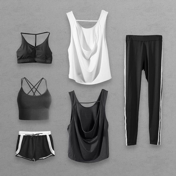 gym clothing simpold sport set women work out for summer running sleeveless vest breathabel bra pants clothes t571, White;black
gym clothing simpold sport set women work out for summer running sleeveless vest breathabel bra pants clothes t571, White;black