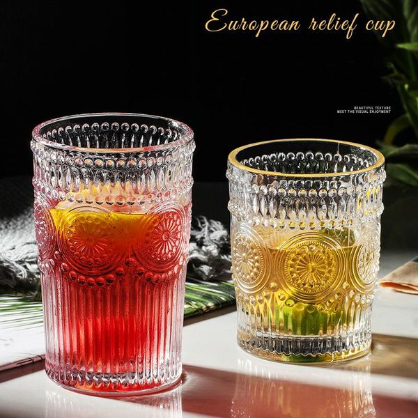 wine glasses nordic retro embossed gold rimmed glass cup painted mouth bicchiere sunflower beer transparent drinking
wine glasses nordic retro embossed gold rimmed glass cup painted mouth bicchiere sunflower beer transparent drinking