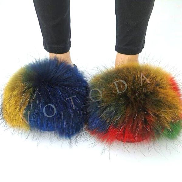 summer women fur slippers woman fluffy real fur raccoon slides women indoor rainbow flip flop female soft flat shoes, Black
summer women fur slippers woman fluffy real fur raccoon slides women indoor rainbow flip flop female soft flat shoes, Black