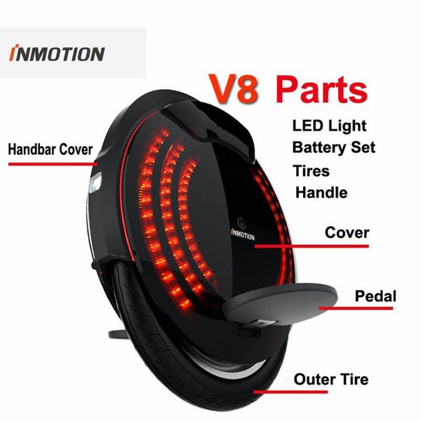 original inmotion v8 parts body shell protection cover bag handle adjustable pedal inner tires led light unicycle accessories
original inmotion v8 parts body shell protection cover bag handle adjustable pedal inner tires led light unicycle accessories