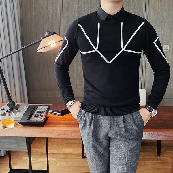 2021 new british style winter men's jersey fake-2pieces shirt casual pullovers pull homme all simple ropa hombre 4xl- dgyt, White;black
2021 new british style winter men's jersey fake-2pieces shirt casual pullovers pull homme all simple ropa hombre 4xl- dgyt, White;black