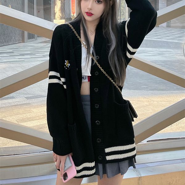 harajuku mesh cardigan sweater korean fashion knitted women's large, White;black
harajuku mesh cardigan sweater korean fashion knitted women's large, White;black