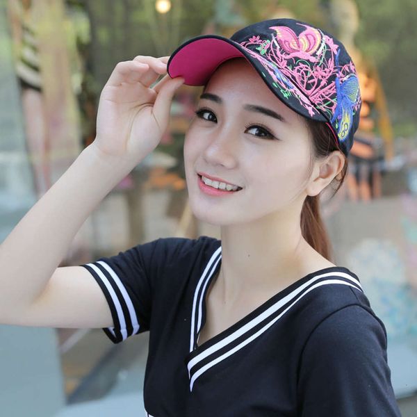 summer hat lady embroidered butterfly baseball cap korean outdoor hat leisure duck tongue sun 111, Blue;gray
summer hat lady embroidered butterfly baseball cap korean outdoor hat leisure duck tongue sun 111, Blue;gray