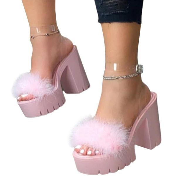 party high heel sandals fur women's shoes 2021 stripper heels shoes platform furry night club plus size woman sandals, Black
party high heel sandals fur women's shoes 2021 stripper heels shoes platform furry night club plus size woman sandals, Black