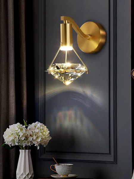 wall lamp led full copper luminaria diamond bedroom bedside stairs corridor simple light decorative decor
wall lamp led full copper luminaria diamond bedroom bedside stairs corridor simple light decorative decor