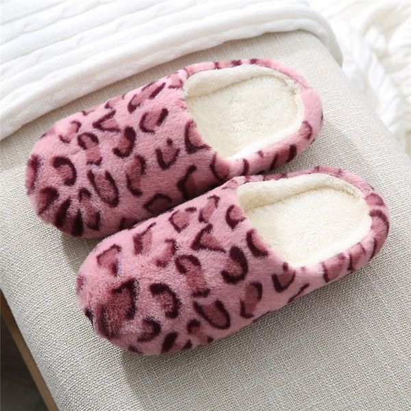 slippers winter home women cotton shoes soft plush indoor for men couple warm fur big size, Black