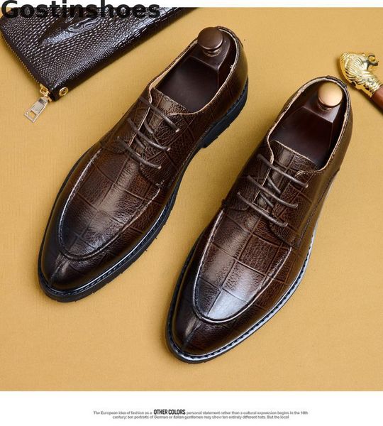 dress shoes mens black brown genuine leather men formal derby lace-up pointed for wedding party office
dress shoes mens black brown genuine leather men formal derby lace-up pointed for wedding party office