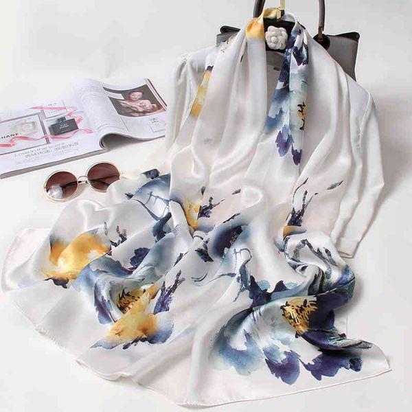100% pure real scarf women luxury handkerchief neckscarf print natural silk shawl soft long scarves headscarf foulard femme, Blue;gray
100% pure real scarf women luxury handkerchief neckscarf print natural silk shawl soft long scarves headscarf foulard femme, Blue;gray