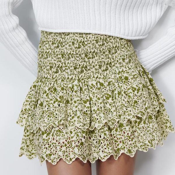 skirts fashion printed pleated mini women elegant high waisted skirt hollow out cascading ruffle spring ladies, Black
skirts fashion printed pleated mini women elegant high waisted skirt hollow out cascading ruffle spring ladies, Black