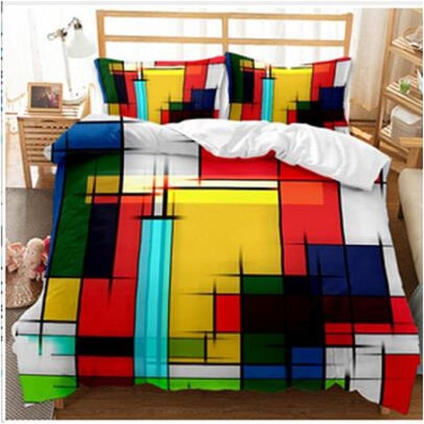 bedding sets 3d colour set duvet cover bed cotton bedroom