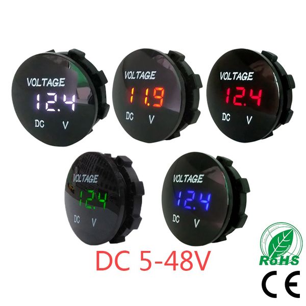 new round waterproof auto boat car motorcycle dc5v-48v led panel mini digital volt voltage meter tester monitor display voltmeter
new round waterproof auto boat car motorcycle dc5v-48v led panel mini digital volt voltage meter tester monitor display voltmeter