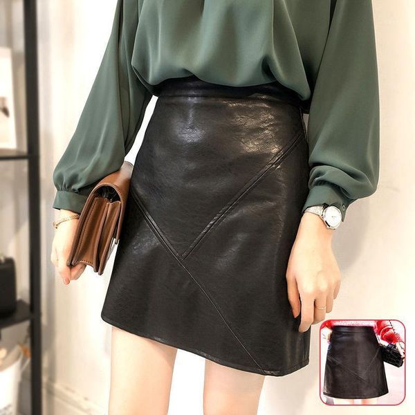 skirts large size women's high waist short skirt pu leather a- line woman faldas jupe, Black
skirts large size women's high waist short skirt pu leather a- line woman faldas jupe, Black