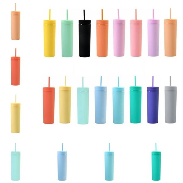drinkware 16oz skinny tumbler double wall matte acrylic tumblers with lids and straws plastic water cup coffee mug zc069
drinkware 16oz skinny tumbler double wall matte acrylic tumblers with lids and straws plastic water cup coffee mug zc069