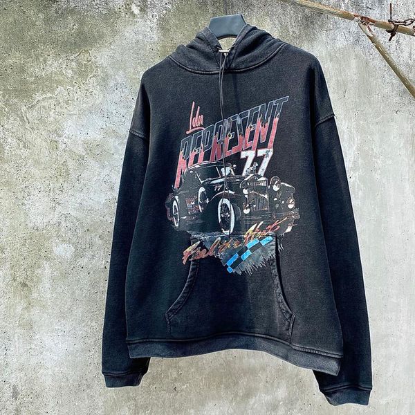 men's hoodies & sweatshirts washed do old represent hooded vintage car printing casual sportswear men women cotton pullover, Black
men's hoodies & sweatshirts washed do old represent hooded vintage car printing casual sportswear men women cotton pullover, Black