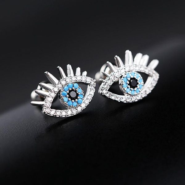 stud sipengjel tiny trendy shiny cubic zircon evil eye earrings 2 metal color cute delicate for women fashion jewelry, Golden;silver
stud sipengjel tiny trendy shiny cubic zircon evil eye earrings 2 metal color cute delicate for women fashion jewelry, Golden;silver