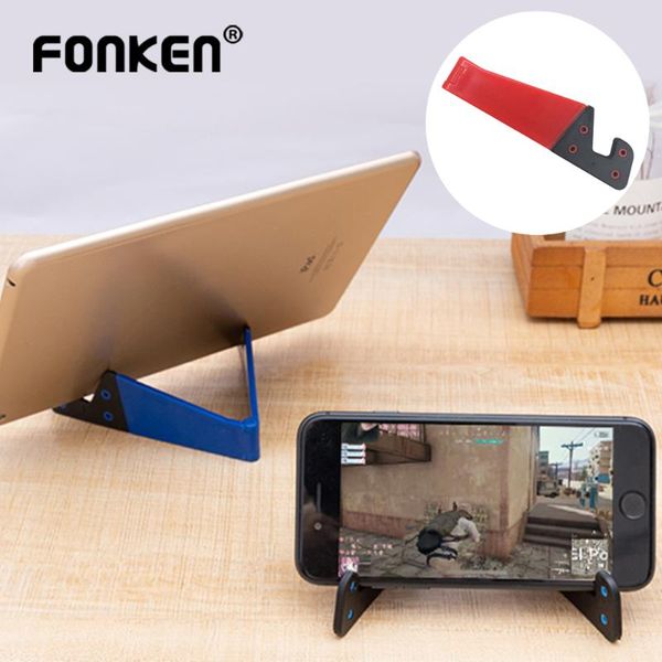 fonken portable phone holder deskv style folding phone stand tablet lazy holder table support mobile accessories