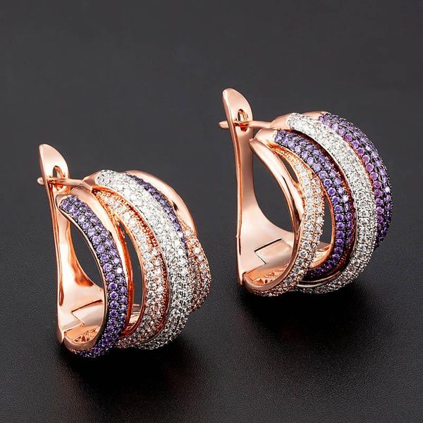 stud zlxgirl mixed plated color purple white clear mirco paved zircon wedding earrings for women bridal gifts brand copper ears, Golden;silver
stud zlxgirl mixed plated color purple white clear mirco paved zircon wedding earrings for women bridal gifts brand copper ears, Golden;silver