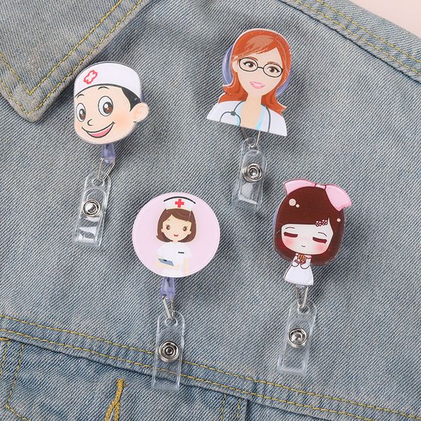 nurse doctor retractable badge reel clip brooch silicone acrylic exihibiton id name card holder office supplies medical jewelry, Gray
nurse doctor retractable badge reel clip brooch silicone acrylic exihibiton id name card holder office supplies medical jewelry, Gray