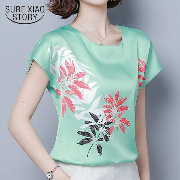 2021 summer new short sleeve round neck printed silk simple korean loose plus size 4xl blouse women chemisier femme 9373 50, White
2021 summer new short sleeve round neck printed silk simple korean loose plus size 4xl blouse women chemisier femme 9373 50, White
