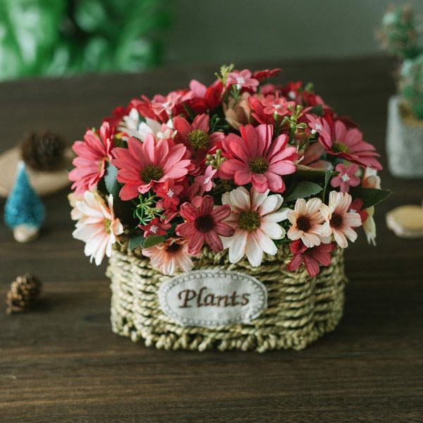 21 heads/1pcs silk daisy bride bouquet for christmas home wedding new year decoration fake plants sunflower artificial flowers
21 heads/1pcs silk daisy bride bouquet for christmas home wedding new year decoration fake plants sunflower artificial flowers