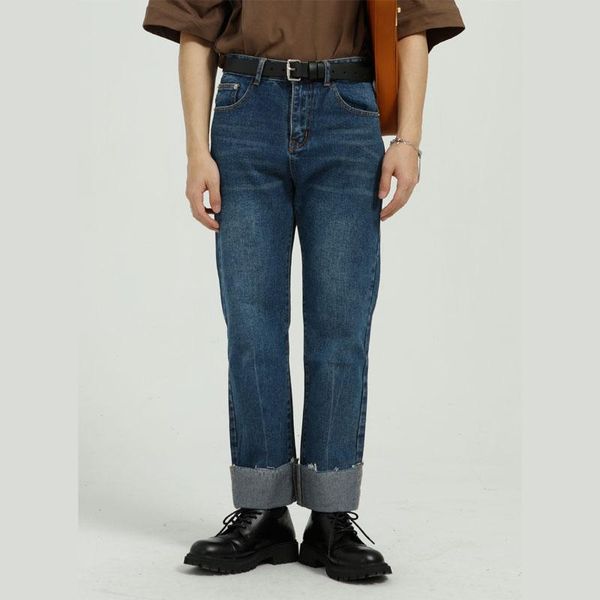new male japan korea streetwear fashion hip hop jeans pants men flanging casual straight denim trousers, Blue
new male japan korea streetwear fashion hip hop jeans pants men flanging casual straight denim trousers, Blue
