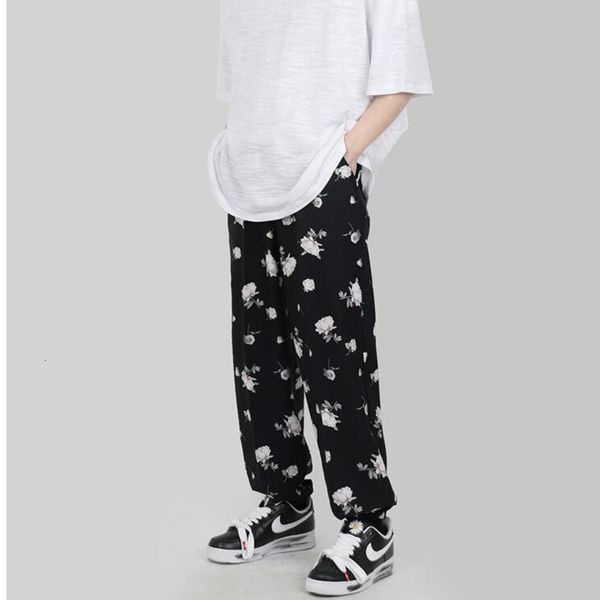 2021 new style flower men's fashion casual men streetwear spring summer hip-hop straight pants mens trousers dcjz, Black
2021 new style flower men's fashion casual men streetwear spring summer hip-hop straight pants mens trousers dcjz, Black