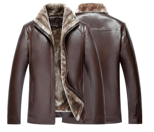 men's fur & faux men artificial leather winter coat long section of thickening plus cashmere machine car jacket, Black
men's fur & faux men artificial leather winter coat long section of thickening plus cashmere machine car jacket, Black