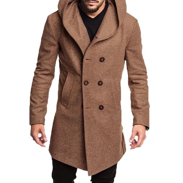 men's wool & blends wepbel long sleeve retro double breasted trench coat winter hooded woolen overcoat jackets autumn fashion coats, Black
men's wool & blends wepbel long sleeve retro double breasted trench coat winter hooded woolen overcoat jackets autumn fashion coats, Black