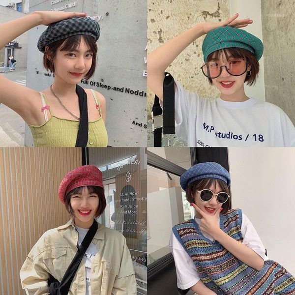 berets spring autumn cotton beret painter sboy edition retro fashion all-match octagonal cap korean plaid street shopping, Blue;gray
berets spring autumn cotton beret painter sboy edition retro fashion all-match octagonal cap korean plaid street shopping, Blue;gray