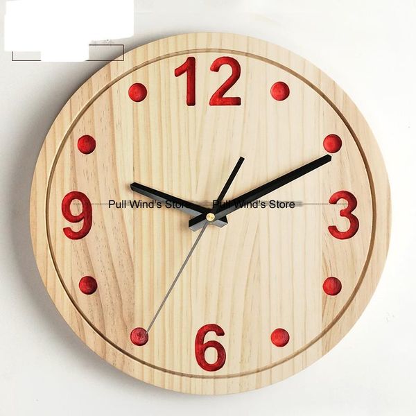 wall clocks fashion brief pastoral circular wooden clock personalized wood digital home living room
wall clocks fashion brief pastoral circular wooden clock personalized wood digital home living room