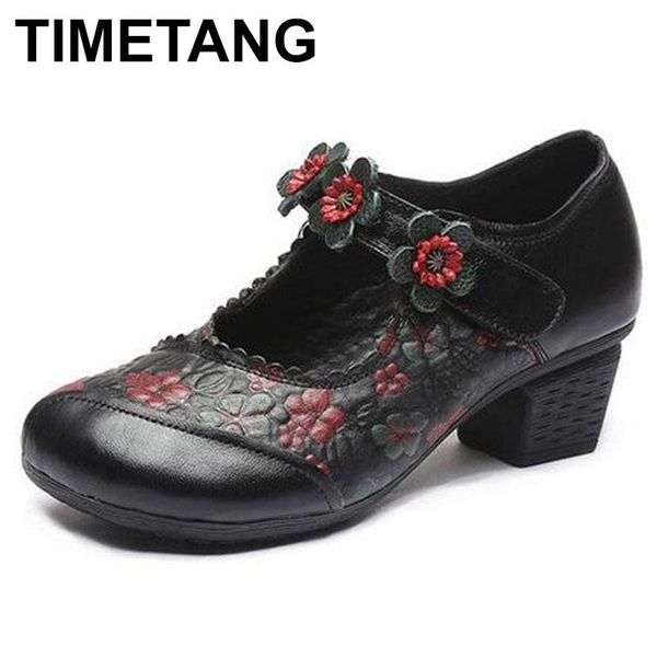 timetang new retro spring autumn high heels women genuine leather loafers work shoes woman chunky heels pumps casual shoes, Black
timetang new retro spring autumn high heels women genuine leather loafers work shoes woman chunky heels pumps casual shoes, Black
