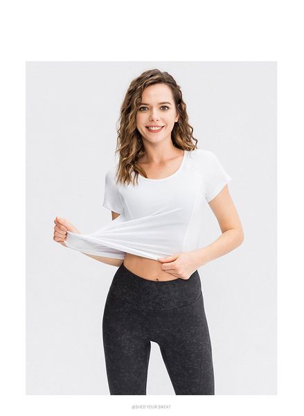 women yoga shirt gym fitness clothes tennis shirt running tight jogging workout yoga leggings sport shirt plus size, White
women yoga shirt gym fitness clothes tennis shirt running tight jogging workout yoga leggings sport shirt plus size, White
