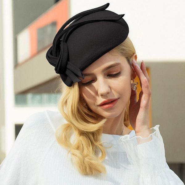 stingy brim hats wool fascinator pillbox hat elegant women wedding black blue red lady bowknot felt fedoras chapeau, Blue;gray
stingy brim hats wool fascinator pillbox hat elegant women wedding black blue red lady bowknot felt fedoras chapeau, Blue;gray