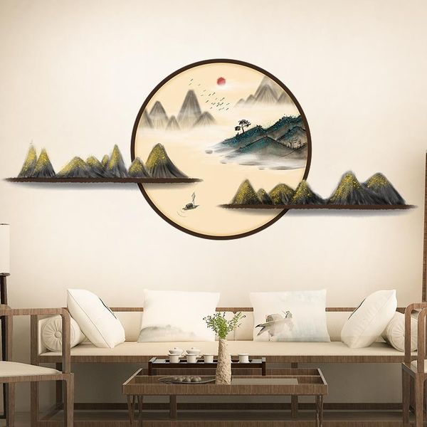 wall stickers chinese style ink painting landscape sticker home office decor living room art decal retro mural wallpaper
wall stickers chinese style ink painting landscape sticker home office decor living room art decal retro mural wallpaper