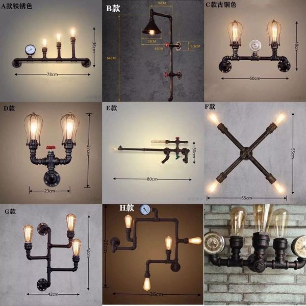 wall lamp nostalgic industrial wind iron corridor wall lamp bar coffee shop bedroom creative personalized water pipe lamps
wall lamp nostalgic industrial wind iron corridor wall lamp bar coffee shop bedroom creative personalized water pipe lamps