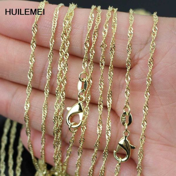 whole 10pcs/lot gold color 2mm water wave chain necklace women fashion jewelry 16" 18" 20" 22" 24" ing, Silver
whole 10pcs/lot gold color 2mm water wave chain necklace women fashion jewelry 16" 18" 20" 22" 24" ing, Silver