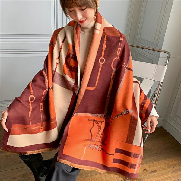 scarves 2021 cashmere women scarf shawl print chain thick winter pashmina blanket hijab foulard 180*65cm cape stoles wraps europe, Blue;gray
scarves 2021 cashmere women scarf shawl print chain thick winter pashmina blanket hijab foulard 180*65cm cape stoles wraps europe, Blue;gray