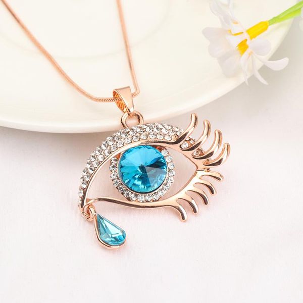 chains 2021 rhinestone necklace women vintage evil eye pendant link chain crystal sweater charm jewelry gifts, Silver
chains 2021 rhinestone necklace women vintage evil eye pendant link chain crystal sweater charm jewelry gifts, Silver