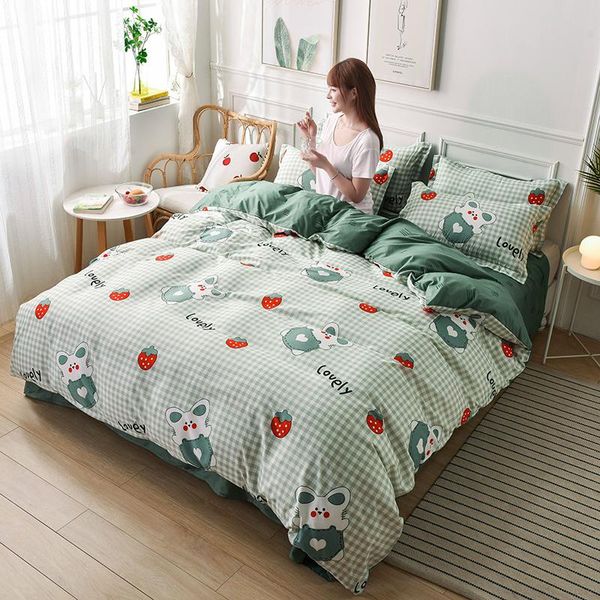 bedding sets fresh green strawberry printing duvet cover fitted sheet pillowcase set single full size single/double christmas
bedding sets fresh green strawberry printing duvet cover fitted sheet pillowcase set single full size single/double christmas